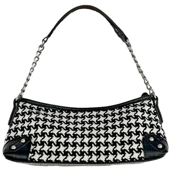 VINTAGE Y2K Apt.9 Houndstooth Mini Shoulder Bag